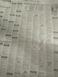 SABAH İSTANBUL ÖZEL SERİ SARI SAYFALAR  DOĞUM GÜNÜ GAZETESİ -2 kasım 1998 - sigorta-garson-mobilya-kuaför-Çocuk bakım-emlakçı-sağlık-tahsilatçı-şoför-temizlik elemanı-tezgahtar-tornacı-kasap-pastane-muhasebe-Beşiktaş-Beykoz-Alibeyköy-Bağcılar-Bakırköy-Gayrettepe-laleli-Levent-Gaziosmanpaşa-Fatih-Beşiktaş-Fındıkzade-Küçükçekmece-Ortaköy-Florya-Fulya- Üsküdar-Göztepe-Bağlarbaşı-Ataşehir-Yalova-Tuzla-Avcılar-Ulus-Merter-Anadoluhisarı-Tarabya-Sefaköy-yakacık-Suadiye-moda-kazasker-Maltepe-Kartal-Kalamış-Kadıköy-bostancı-akatlar Mecidiyeköy-Kocamustafapaşa-Çamlıca-Koşuyolu-Pendik-Kozyatağı-Ford-Mercedes-Citroen-BMW-Mazda-Kartal-Renault-Opel-Nissan-Mitsubishi-Kartal-Tempra-Doğan-Şahin-Murat-tepe mobilya-ülker-önal elektrik-arı otomotiv-dayteks tekstil-toros-tin tekstil-fane tekstil-kütahya porselen-jetpa holding-memory elektronik