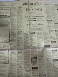 SABAH İSTANBUL ÖZEL SERİ SARI SAYFALAR  DOĞUM GÜNÜ GAZETESİ -11 temmuz 1998 - sigorta-garson-mobilya-kuaför-Çocuk bakım-emlakçı-sağlık-tahsilatçı-şoför-temizlik elemanı-tezgahtar-tornacı-kasap-pastane-muhasebe-Beşiktaş-Beykoz-Alibeyköy-Bağcılar-Bakırköy-Gayrettepe-laleli-Levent-Gaziosmanpaşa-Fatih-Beşiktaş-Fındıkzade-Küçükçekmece-Ortaköy-Florya-Fulya- Üsküdar-Göztepe-Bağlarbaşı-Ataşehir-Yalova-Tuzla-Avcılar-Ulus-Merter-Anadoluhisarı-Tarabya-Sefaköy-yakacık-Suadiye-moda-kazasker-Maltepe-Kartal-Kalamış-Kadıköy-bostancı-akatlar Mecidiyeköy-Kocamustafapaşa-Çamlıca-Koşuyolu-Pendik-Kozyatağı-Ford-Mercedes-Citroen-BMW-Mazda-Kartal-Renault-Opel-Nissan-Mitsubishi-Kartal-Tempra-Doğan-Şahin-Murat-teknik klima-avelin-ercan giyim sanayi-geta inşaat-abbate-sense tekstil-erenko-özel pendik şifa hastanesi