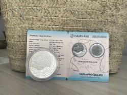 2022 - Karamanoğulları Hatıra Parası - Anadolu Beylikleri Serisi No: 3 - Gümüş Sertifikalı - Çil kondisyon