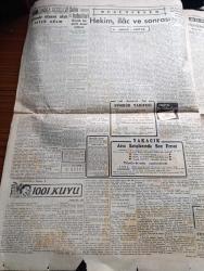 Cumhuriyet Gazetesi - 25 Eylül 1954 - Doğu İllerimizi Karadenize Bağlayan Yeni Kara Yolları - Tıp Kongresi - Cumhurreisi Celal Bayar'ı Aydın'a NATO Komutanı Uğurladı Fotoğraf - Radyo İle Sevkedilen Mermiler - Tren Yolcu Tarifelerine Yüzde 25 Zam Yapıldı - Talebeler Siyasetle Uğraşmalı Mı - Kıbrıs Davası Genel Kurul Gündemine Alındı - 1001 Kuyu Yazan Va Nü Yazı Dizisi - Londra Geceleri Yazan Robert Fabian Yazı Dizisi - Migros Kamyonlarına İki Buzdolabı Konulacak - Müslüman Kardeşler Cemiyeti Albay Nasr İle Mücadeleye Devam Ediyor - İngiliz Fizikçisi John Bernal'a Stalin Mükafatı - İş Ciddileşti Yazan Burhan Felek Köşe Yazısı - Türkiye Yelken Şampiyonası - Sabite Tur Gülerman Beyaz Park'ta - Bugünkü Radyo Programı - Bahçeden Bir Adam Girdi Yazan Perihan Zorlu Yazı Dizisi - Resimli Roman Yeşil Saksı Yazan George Simenon - Mayfer Revüsü Tepebaşı Cumhuriyet Pavyon Ve Lokantasında