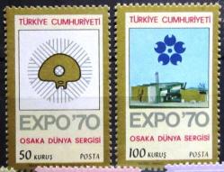TÜRKİYE=1970   İ-2558..59  EXPO 70 Osaka Dünya Sergisi  (**)  MA