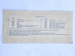 Cumhuriyetçi Millet Partisi - Eşya Piyangosu 1954 / Eski Piyango Biletleri