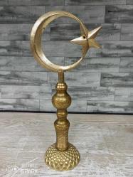 Eskilerden Muazzam Pirinç Ay Yıldız Alem
