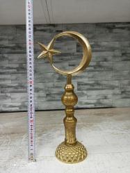 Eskilerden Muazzam Pirinç Ay Yıldız Alem