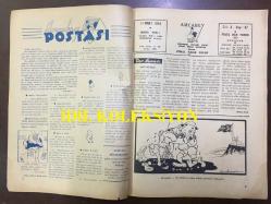AMCABEY SİYASİ MİZAH MECMUASI (DERGİSİ) - 11MART 1944 - CİLT: 3 - SAYI: 67 - İKİNCİ DÜNYA SAVAŞI KARİKATÜR ÇİZİMİ - AMCABEY POSTASI - DEV AYNASI, ASRİ MUSKA - NADİR NADİ - FELEKTEN RİVAYET - OLAĞAN İŞLER, MISIR ÇARŞISI - KEYİFLİ HATIRALAR, EMN-ABAD GECELERİ, MAHMUT YESARİ - BOŞUNA NEFES, SERMET MUHTAR ALUS - ALDI AMATÖRLER BAKALIM NE DEDİ, OLİMPİYAT KARİKATÜRÜ - RESİMLİ HİKAYE, SADIK KÖPEK - AMCABEY ve KİTAPLAR - MİLLİ PİYANGO 1944