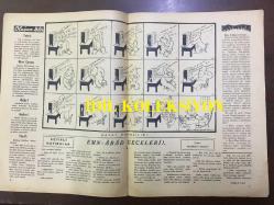 AMCABEY SİYASİ MİZAH MECMUASI (DERGİSİ) - 11MART 1944 - CİLT: 3 - SAYI: 67 - İKİNCİ DÜNYA SAVAŞI KARİKATÜR ÇİZİMİ - AMCABEY POSTASI - DEV AYNASI, ASRİ MUSKA - NADİR NADİ - FELEKTEN RİVAYET - OLAĞAN İŞLER, MISIR ÇARŞISI - KEYİFLİ HATIRALAR, EMN-ABAD GECELERİ, MAHMUT YESARİ - BOŞUNA NEFES, SERMET MUHTAR ALUS - ALDI AMATÖRLER BAKALIM NE DEDİ, OLİMPİYAT KARİKATÜRÜ - RESİMLİ HİKAYE, SADIK KÖPEK - AMCABEY ve KİTAPLAR - MİLLİ PİYANGO 1944