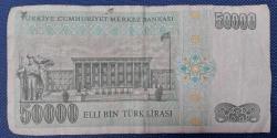 ELLİ BİN (50000) TÜRK LİRASI KAĞIT PARA M 02 026738