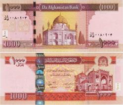 AFGANİSTAN 1000 AFGANİ 1391 (2012) pick 77c ÇİL KONDİSYON.