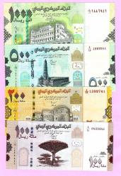 Yemen Arap Republic 100-200-500-1.000 Rials, 2017-2018 UNC (TK 17 760) ÇİL