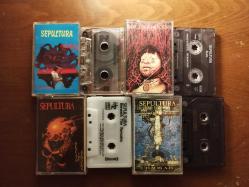 Sepultura 4 KASET ( Schizophrenia - Chaos A.D. - Beneath The Remains - Roots) - Kaset