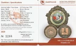Bronz Hatıra Para Milli İstihbarat Teşkilatı