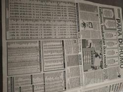 SABAH EKONOMİ GAZETESİ  - 9 Haziran 1992 -senem erdil-cevit çağlar-mehmet Moğultay-adnan kahveci-gösterge-süleyman demirel-erdal inönü-ercan inan-dyp-dsp-anap-shp-refah-betül Demirtaş-aile ekonomisinde çocuklar söz sahibi-hükümetin mazereti kalmadi-asil nadir-polly peck-osman ulagay-para durumu-enflasyon bankacılari ikna etmedi- yatırımcının borsa günlüğü-medya holding- yatırım fonları-cebinizdeki para-bankalarda uygulanan faiz oranları- bülent şenver-atilla özsever-vedat Sertoğlu-ali rıza kardüz-tüsiad- selçuk yaşar-murat arın-çekoslavakya-eczane gerçekleri anonim şirketleri- akın çubukçu-set betoya-tugev- yunanistan-italya-portekiz-almanya-belçika-ispanya-hollanda-ingiltere-franEr-yalım Erez