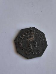 Almanya (acil durum parası) 50 pfennig, 1918 Crailsheim Şehri Nadir Paralardandır.