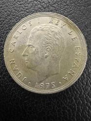 İspanya 25 Peseta 1975 (Yıldız içi 79)