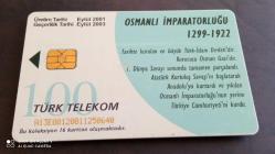 TT TELEFON KARTI: OSMAN BEY 1299-1922 OSMANLI İMPARATORLUĞU