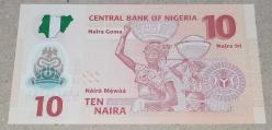 NİJERYA 10 NAIRA  POLIMER Çil   KAĞIT PARA