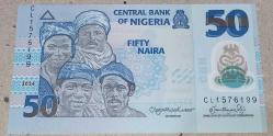 NİJERYA 50 NAIRA  POLIMER Çil   KAĞIT PARA
