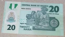 NİJERYA 20 NAIRA  POLIMER Çil   KAĞIT PARA