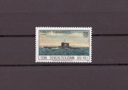 1986 Türk Denizaltıcılığının 100. Yılı Mnh Lüks Pul    ---TC687