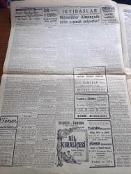 Cumhuriyet Gazetesi - 28 Ekim 1946 - Büyük Bayram -  Cumhuriyet Bayramı'nın 23. Yıldönümü Bugün Başbakan Recep Peker'in Nutkuyla Açılıyor - Birleşmiş Milletler Teşkilatı ve Türkiye Yazan Abidin Daver Köşe - Milletlerarası Münasebetlerin Düzelmesine Kimler Engel Oluyor - Süleymaniye Vefa Maçından Bir Fotoğrafı - İran Şahı'nın Doğum Yıldönümü - Amerika'da Donanma Günü Fotoğraf - Siyonist Teşkilatında Nihayet İhtilaf Çıktı -  Cemal Nadir Karikatür - Eski Meclisi Mebusan Reisi Halil Hatıraları Yazı Dizisi - Nil Kraliçesi Sümer Ve Taksim Sinemasında -  Naziler Hücuma Geçiyor Alkazar Sinemasında - Güreşçilerimizin Kazandıkları Muvaffakiyet - Yavuz Sultan Selim Ağlıyor Yazan Feridun Fazıl Tülbentçi Yazı Dizisi - Pahalılık Bahsi Yazan Burhan Felek Köşe Yazısı - Alman İşçileri Stalin'e Protesto Gönderdiler - Safiye Ayla Ve Hacer Buluş Taksim Kristal Salonunda - Bulmaca - İstanbul Belediyesi Şehir Tiyatroları Dram Kısmında Jul Sezar Komedi Kısmında Ceza Kanunu Oyunu-