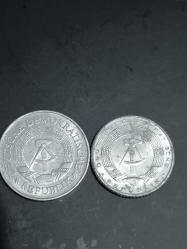 Doğu Almanya 1 Mark 1977 50 pfenig 1971  yabancı madeni para