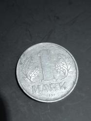 Doğu Almanya 1 Mark 1977 yabancı madeni para