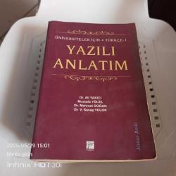 Üniversiteler İçin Türkçe 1 Yazılı Anlatım Ali Yakıcı Mustafa Yücel Mehmet Doğan