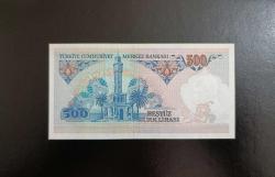 7.EMİSYON ÇOK NADİR A01 SERİSİ İLK PREFİX 500 LİRA ÇİL KONDİSYONDA