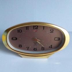 1980 YILLARI SHANGAI KURMALI ALARMLI METAL KASA MASA SAATİ HİÇ KULLANILMAMIŞ