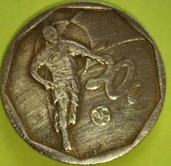 LOT.15 » GÜNEY AFRİKA  2002   50  CENT HATIRA 10. Yıldönümü - Güney Afrika Milli Takımı tarafından 