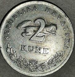 HIRVATİSTAN 1993   2 KUNA