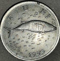 HIRVATİSTAN 1993   2 KUNA