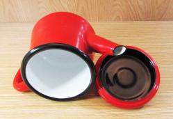 EMAYE DEMLİK-ÇAYDANLIK....LunArt TasaRıM KIRMIZI