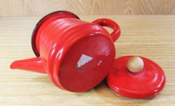 EMAYE DEMLİK-ÇAYDANLIK....LunArt TasaRıM KIRMIZI