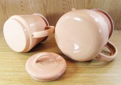 EMAYE DEMLİK-ÇAYDANLIK TAKIMI..LunArt TasaRıM PEMBE