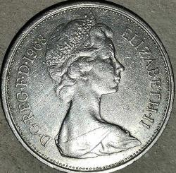 İNGİLTERE 1968  10 PENCE