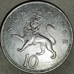 İNGİLTERE 1968  10 PENCE