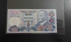 6.EMİSYON NADİR A SERİSİ 1000 LİRA ÇİL KONDİSYONDA