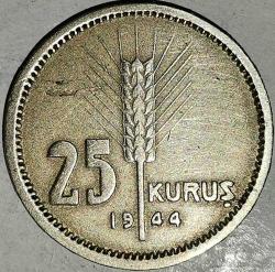 TÜRKİYE  1944   25 KURUŞ