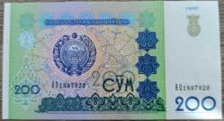 Özbekistan 200 som - 1997