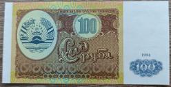 Tacikistan - 100 Ruble - 1994 - ÇİL