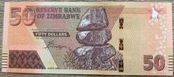 Zimbabwe 50 Dolar - 2020 - ÇİL