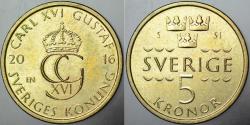 İSVEÇ 5 KRON 2016 ÇİLALTI.