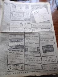Bayram Gazetesi - 29 Ağustos 1946 -Yolumuzun Ötesi Yazan Nadir Nadi Köşe Yazısı - Başbakan Recep Peker İstanbul'da - Amerikan Donanması İstediği Yere Gidebilir Fotoğrafı - Ukraynanın Yaptığı Manasız Şikayet - Şeker Bayramı Çok Neşeli Geçiyor Fotoğraf - Cemal Nadir Karikatür - Eski Günlerin Canlı Tarihi Yazan Kemal Salih Sel - Bayram Sesleri Yazan Rakım Çalapala - İzmir Üzüm Fiyatları İlan Edildi - Küçük Hikaye Bir Bayram Hediyesi Yazan Ahmed Hidayet Reel -  Bayram Şakaları Yazan Burhan Felek - Beynelmilel Resim Sergisine Davet Edildik - Büyük Sanatkar Safiye Ayla ve Bestekar Mekanı Sadi Işılay Tepebaşı Bahçesinde - Mısır Çarşısı Lokantası Bayram Günleri Açıktır - Aşk Yarışı Ar Sinemasında - Mualla Gökçay İsmail Dümbüllü Ve Suzan Yakar Yakartepe Gazinosunda - Ali Muhiddin Hacı Bekir Karaköy Ve Kadıköy Şubeleri - Kibar Defne Sabunu - Fenni Sünnetçi Emin Fidan - Yeni Universal Jeep - Bulmaca - Elia Radyoları - Münir Nurettin Ve Arkadaşları Cağaloğlu Çiftesaraylar Bahçesinde