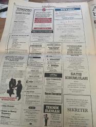 SABAH İŞ PARA İNSAN GAZETESİ DOĞUM GÜNÜ GAZETESİ - 28 HAZİRAN  1998 -hizin ve bedenin en derin dinlenme hali - Melis arat - rahmi koç - Mahmut görkey - Serdar Aksoy - Havaş’ın profili - yurdışındaki iş olanakları - Amerika - Kanada - Tayvan - Türkiye iş bankası - esbank - kimya mühendisleri - tema - makine mühendisleri - zorlu holding - demirbank - vatan kimya sanayi a.ş. -baybars altuntaş - yurtdışından mal talepleri - eibel çakıroğlu - kdt dış tic.a.ş. - seminer takvimi - kalite köşesi - Murat yalnızoğlu - kurşun işlemez yönetici -