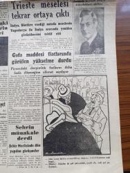 Cumhuriyet Gazetesi - 13 Kasım 1946 - Partilerin Hataları Yazan Nadir Nadi Köşe Yazısı - Hükümete Son Kararlar İçin Sorulan Sualler - Celal Bayar Aydın'da - Ordu'da Nakdi Bedel Alınmasından Vazgeçildi - Çalışma Bakanı Sadi Irmak'ın Yaptığı Demeç - Cemal Nadir Karikatür - İngiliz Kralı Altıncı Georges Parlamentoyu Bir Nutukla Açtı - Eski Meclisi Mebusan Reisi Halil Menteşe'nin Hatıraları Yazı Dizisi - Şadan Candarın İsviçre'de Verdiği Konserler Yazan Peride Celal - Kız Lisesi Voleybol Müsabakaları - Yavuz Sultan Selim Ağlıyor Yazan Feridun Fazıl Tülbentçi Yazı Dizisi - Bu Yükseliş Piyasa İcabıdır Yazan Burhan Felek Köşe Yazısı - Orhan Borar Ve Mithat Fenmen Konserleri Fotoğrafı - Türk Güreşi Oyunların Filmi Yazan İsmail Habib Sevük - Küçük Hikaye İki Damla Gözyaşı Ve İki Damla Kan Yazan Vahdet Gültekin - Yılanlı Mabude Filmi Çemberlitaş Sinemasında - Prenses Ve Korsan Yıldız Sinemasında - Beynelmilel Portreler Sir Alexander Cadogan - Mevludhan Ve Düagû Hafız Recai Tanses - Ece Ajandası