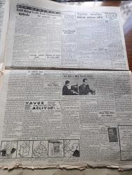 Cumhuriyet Gazetesi - 13 Kasım 1946 - Partilerin Hataları Yazan Nadir Nadi Köşe Yazısı - Hükümete Son Kararlar İçin Sorulan Sualler - Celal Bayar Aydın'da - Ordu'da Nakdi Bedel Alınmasından Vazgeçildi - Çalışma Bakanı Sadi Irmak'ın Yaptığı Demeç - Cemal Nadir Karikatür - İngiliz Kralı Altıncı Georges Parlamentoyu Bir Nutukla Açtı - Eski Meclisi Mebusan Reisi Halil Menteşe'nin Hatıraları Yazı Dizisi - Şadan Candarın İsviçre'de Verdiği Konserler Yazan Peride Celal - Kız Lisesi Voleybol Müsabakaları - Yavuz Sultan Selim Ağlıyor Yazan Feridun Fazıl Tülbentçi Yazı Dizisi - Bu Yükseliş Piyasa İcabıdır Yazan Burhan Felek Köşe Yazısı - Orhan Borar Ve Mithat Fenmen Konserleri Fotoğrafı - Türk Güreşi Oyunların Filmi Yazan İsmail Habib Sevük - Küçük Hikaye İki Damla Gözyaşı Ve İki Damla Kan Yazan Vahdet Gültekin - Yılanlı Mabude Filmi Çemberlitaş Sinemasında - Prenses Ve Korsan Yıldız Sinemasında - Beynelmilel Portreler Sir Alexander Cadogan - Mevludhan Ve Düagû Hafız Recai Tanses - Ece Ajandası