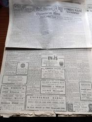 Cumhuriyet Gazetesi - 13 Kasım 1946 - Partilerin Hataları Yazan Nadir Nadi Köşe Yazısı - Hükümete Son Kararlar İçin Sorulan Sualler - Celal Bayar Aydın'da - Ordu'da Nakdi Bedel Alınmasından Vazgeçildi - Çalışma Bakanı Sadi Irmak'ın Yaptığı Demeç - Cemal Nadir Karikatür - İngiliz Kralı Altıncı Georges Parlamentoyu Bir Nutukla Açtı - Eski Meclisi Mebusan Reisi Halil Menteşe'nin Hatıraları Yazı Dizisi - Şadan Candarın İsviçre'de Verdiği Konserler Yazan Peride Celal - Kız Lisesi Voleybol Müsabakaları - Yavuz Sultan Selim Ağlıyor Yazan Feridun Fazıl Tülbentçi Yazı Dizisi - Bu Yükseliş Piyasa İcabıdır Yazan Burhan Felek Köşe Yazısı - Orhan Borar Ve Mithat Fenmen Konserleri Fotoğrafı - Türk Güreşi Oyunların Filmi Yazan İsmail Habib Sevük - Küçük Hikaye İki Damla Gözyaşı Ve İki Damla Kan Yazan Vahdet Gültekin - Yılanlı Mabude Filmi Çemberlitaş Sinemasında - Prenses Ve Korsan Yıldız Sinemasında - Beynelmilel Portreler Sir Alexander Cadogan - Mevludhan Ve Düagû Hafız Recai Tanses - Ece Ajandası