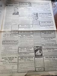 Cumhuriyet Gazetesi - 13 Kasım 1946 - Partilerin Hataları Yazan Nadir Nadi Köşe Yazısı - Hükümete Son Kararlar İçin Sorulan Sualler - Celal Bayar Aydın'da - Ordu'da Nakdi Bedel Alınmasından Vazgeçildi - Çalışma Bakanı Sadi Irmak'ın Yaptığı Demeç - Cemal Nadir Karikatür - İngiliz Kralı Altıncı Georges Parlamentoyu Bir Nutukla Açtı - Eski Meclisi Mebusan Reisi Halil Menteşe'nin Hatıraları Yazı Dizisi - Şadan Candarın İsviçre'de Verdiği Konserler Yazan Peride Celal - Kız Lisesi Voleybol Müsabakaları - Yavuz Sultan Selim Ağlıyor Yazan Feridun Fazıl Tülbentçi Yazı Dizisi - Bu Yükseliş Piyasa İcabıdır Yazan Burhan Felek Köşe Yazısı - Orhan Borar Ve Mithat Fenmen Konserleri Fotoğrafı - Türk Güreşi Oyunların Filmi Yazan İsmail Habib Sevük - Küçük Hikaye İki Damla Gözyaşı Ve İki Damla Kan Yazan Vahdet Gültekin - Yılanlı Mabude Filmi Çemberlitaş Sinemasında - Prenses Ve Korsan Yıldız Sinemasında - Beynelmilel Portreler Sir Alexander Cadogan - Mevludhan Ve Düagû Hafız Recai Tanses - Ece Ajandası