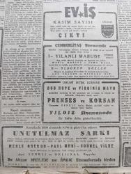 Cumhuriyet Gazetesi - 13 Kasım 1946 - Partilerin Hataları Yazan Nadir Nadi Köşe Yazısı - Hükümete Son Kararlar İçin Sorulan Sualler - Celal Bayar Aydın'da - Ordu'da Nakdi Bedel Alınmasından Vazgeçildi - Çalışma Bakanı Sadi Irmak'ın Yaptığı Demeç - Cemal Nadir Karikatür - İngiliz Kralı Altıncı Georges Parlamentoyu Bir Nutukla Açtı - Eski Meclisi Mebusan Reisi Halil Menteşe'nin Hatıraları Yazı Dizisi - Şadan Candarın İsviçre'de Verdiği Konserler Yazan Peride Celal - Kız Lisesi Voleybol Müsabakaları - Yavuz Sultan Selim Ağlıyor Yazan Feridun Fazıl Tülbentçi Yazı Dizisi - Bu Yükseliş Piyasa İcabıdır Yazan Burhan Felek Köşe Yazısı - Orhan Borar Ve Mithat Fenmen Konserleri Fotoğrafı - Türk Güreşi Oyunların Filmi Yazan İsmail Habib Sevük - Küçük Hikaye İki Damla Gözyaşı Ve İki Damla Kan Yazan Vahdet Gültekin - Yılanlı Mabude Filmi Çemberlitaş Sinemasında - Prenses Ve Korsan Yıldız Sinemasında - Beynelmilel Portreler Sir Alexander Cadogan - Mevludhan Ve Düagû Hafız Recai Tanses - Ece Ajandası